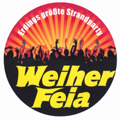 Erdings größte Strandparty Weiher Feia Logo (DPMA, 08/30/2012)