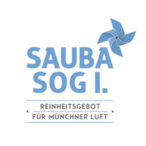 SAUBA SOG I. REINHEITSGEBOT FÜR MÜNCHNER LUFT Logo (DPMA, 23.11.2016)