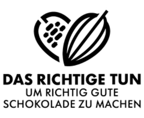 DAS RICHTIGE TUN UM RICHTIG GUTE SCHOKOLADE ZU MACHEN Logo (DPMA, 07/20/2021)