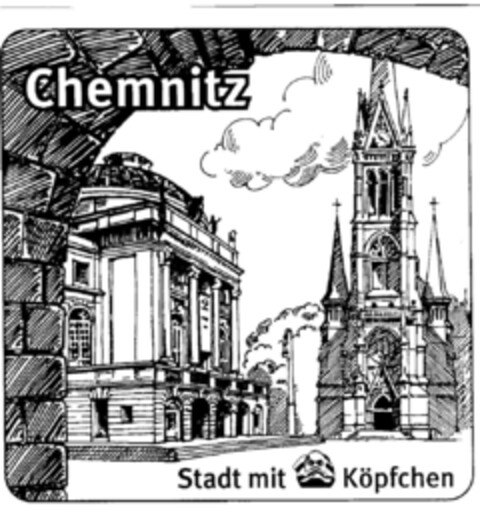 Chemnitz Stadt mit Köpfchen Logo (DPMA, 15.10.1998)