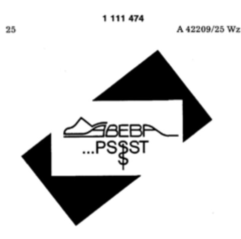 ABEBA PSST Logo (DPMA, 21.11.1986)