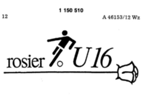 rosier U 16 Logo (DPMA, 05.04.1989)