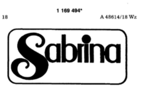 Sabrina Logo (DPMA, 17.08.1990)