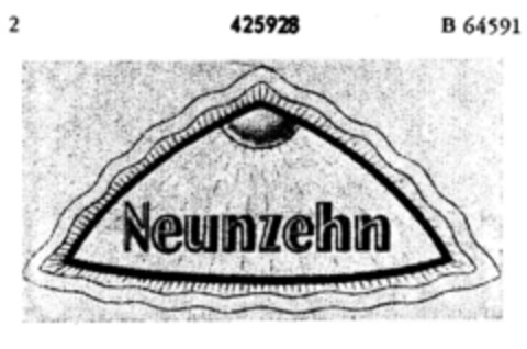Neunzehn Logo (DPMA, 04.09.1930)