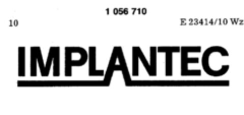 IMPLANTEC Logo (DPMA, 09.02.1983)