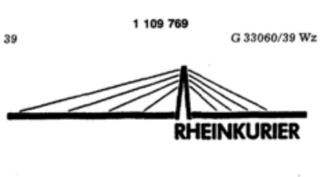 RHEINKURIER Logo (DPMA, 27.02.1986)