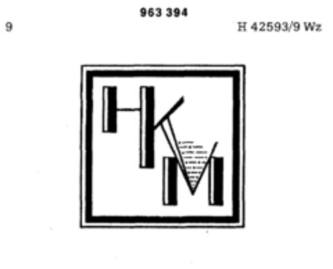 HKM Logo (DPMA, 07.01.1977)