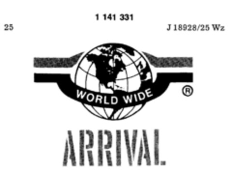 WORLD WIDE ARRIVAL Logo (DPMA, 16.02.1984)