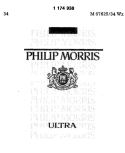 PHILLIP MORRIS ULTRA Logo (DPMA, 21.06.1990)