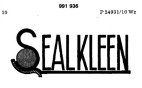 SEALKLEEN Logo (DPMA, 10/27/1977)