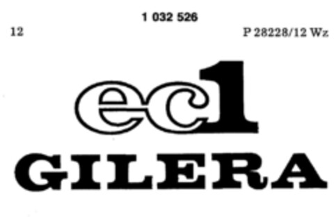 ec1 GILERA Logo (DPMA, 29.04.1981)