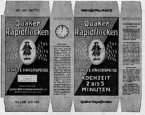 Quäker Rapidflocken Logo (DPMA, 22.04.1931)