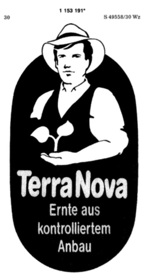 Terra Nova Ernte aus kontrolliertem Anbau Logo (DPMA, 12/20/1989)