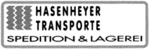 HASENHEYER TRANSPORTE SPEDITION & LAGEREI Logo (DPMA, 29.04.1992)