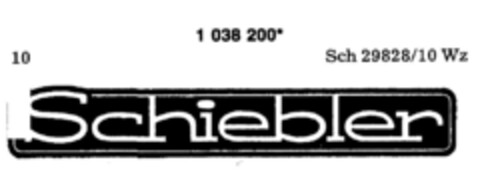 Schiebler Logo (DPMA, 08/10/1982)