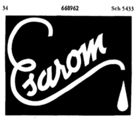 Esarom Logo (DPMA, 17.11.1953)