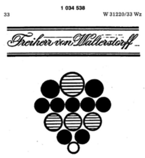 Freiherr von Walterstorff Logo (DPMA, 16.01.1981)