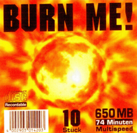 BURN ME! Logo (DPMA, 19.04.2000)