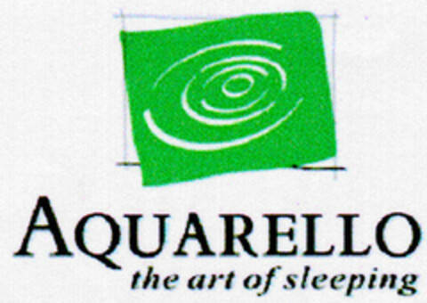 AQUARELLO the art of sleeping Logo (DPMA, 12/21/2000)