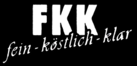 FKK fein - köstlich - klar Logo (DPMA, 12.01.2010)