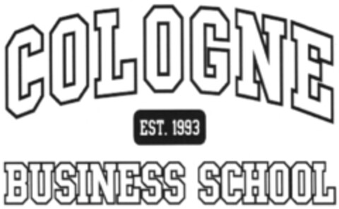 COLOGNE EST. 1993 BUSINESS SCHOOL Logo (DPMA, 04.04.2014)