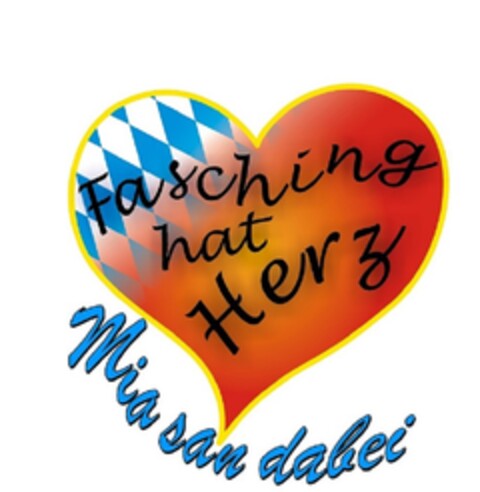 Fasching hat Herz Mia san dabei Logo (DPMA, 04.03.2015)