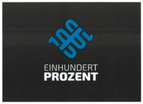 EINHUNDERT PROZENT Logo (DPMA, 27.10.2016)