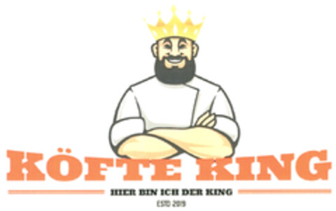 KÖFTE KING HIER BIN ICH DER KING ESTD 2019 Logo (DPMA, 25.03.2022)