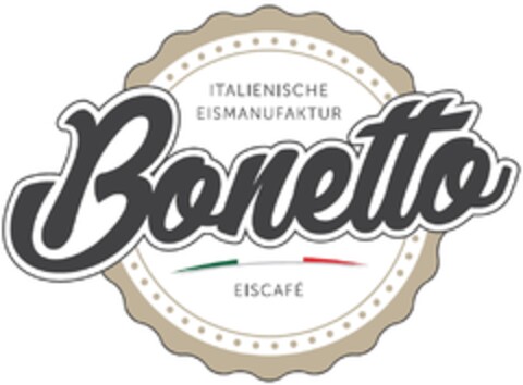 ITALIENISCHE EISMANUFAKTUR Bonetto EISCAFÉ Logo (DPMA, 08/26/2022)