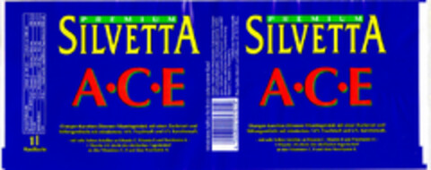 PREMIUM SILVETTA A·C·E Logo (DPMA, 08.08.1997)