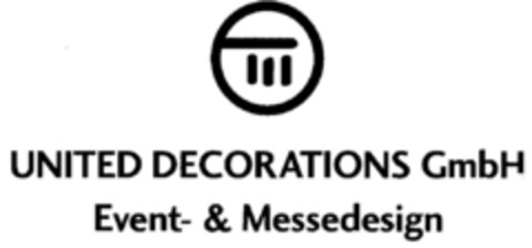 UNITED DECORATIONS GmbH Event- & Messedesign Logo (DPMA, 17.06.1999)