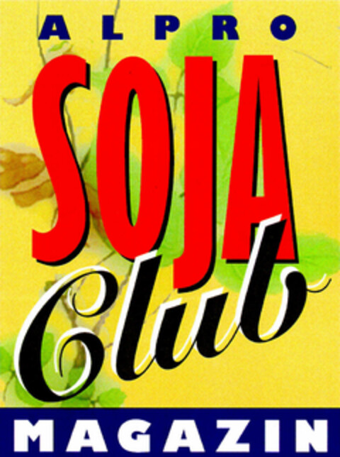 ALPRO SOJA Club MAGAZIN Logo (DPMA, 11.08.1999)