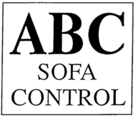 ABC SOFA CONTROL Logo (DPMA, 04.03.1993)