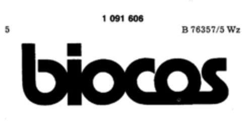 biocos Logo (DPMA, 20.02.1985)