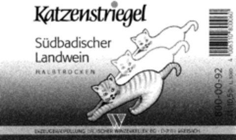 Katzenstriegel Logo (DPMA, 15.03.1993)