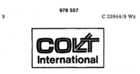 COLT International Logo (DPMA, 14.03.1974)