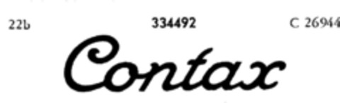 Contax Logo (DPMA, 27.10.1924)