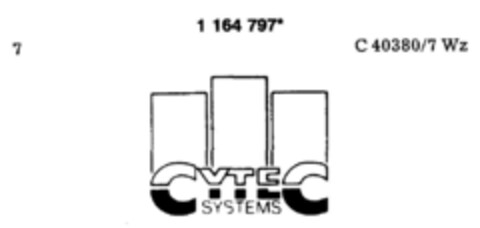 CYTEC SYSTEMS Logo (DPMA, 25.04.1990)