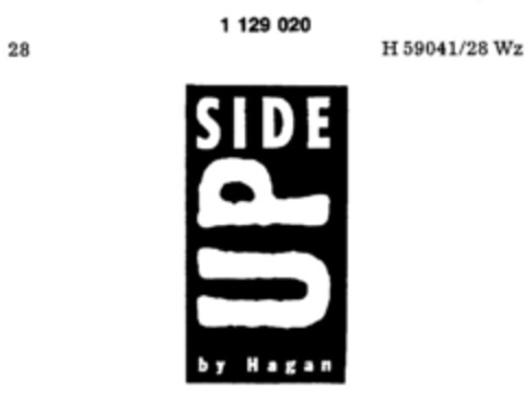 UP SIDE by Hagan Logo (DPMA, 16.02.1988)