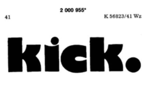 kick. Logo (DPMA, 05.10.1990)