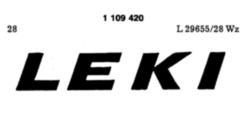 LEKI Logo (DPMA, 12/20/1986)