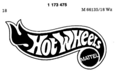 HOT WHEELS MATTEL Logo (DPMA, 02.11.1989)