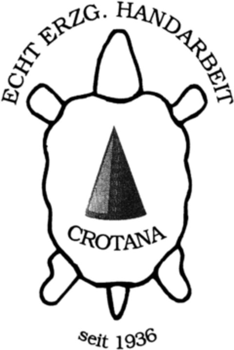 ECHT ERZG. HANDARBEIT CROTANA seit 1936 Logo (DPMA, 06/01/1993)