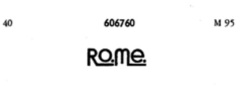 RO.ME. Logo (DPMA, 10/24/1949)