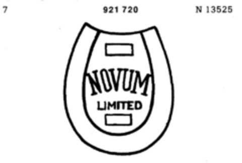 NOVUM LIMITED Logo (DPMA, 05/09/1973)