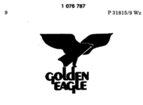 GOLDEN EAGLE Logo (DPMA, 22.08.1984)