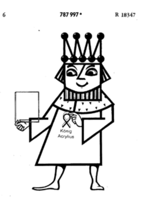 König Acrylius Logo (DPMA, 09.01.1964)