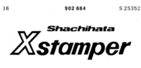 Shachihata X stamper Logo (DPMA, 03/27/1972)