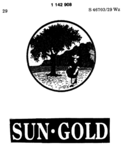 SUN GOLD Logo (DPMA, 16.05.1988)