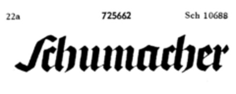 Schumacher Logo (DPMA, 04/15/1958)